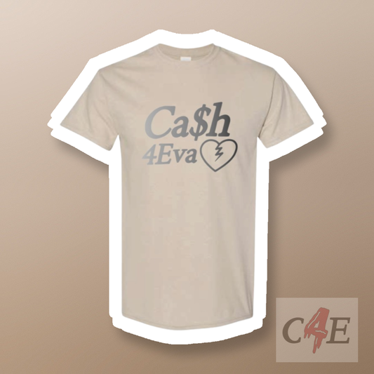 Ca$h 4Eva Sand & Stone Reflective T-shirt